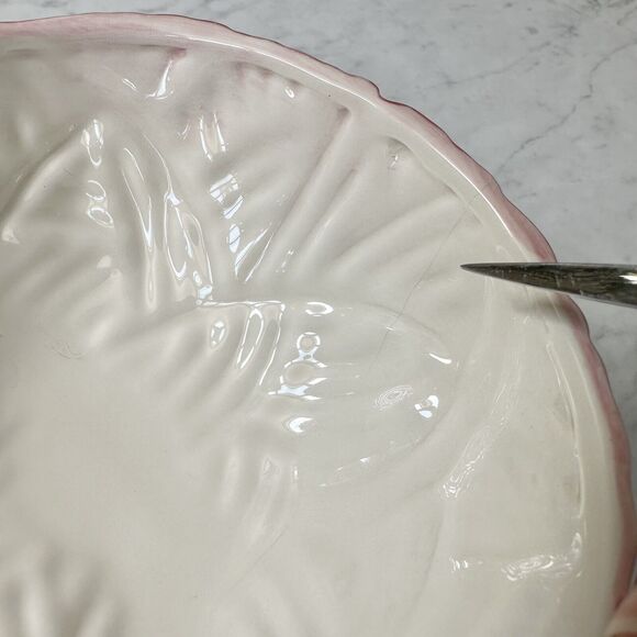 Vintage Kitty Cat Gray Tabby Kitten Yarn Ball Holder Bowl OCI Fitz & Floyd FLAWS - Picture 12 of 15